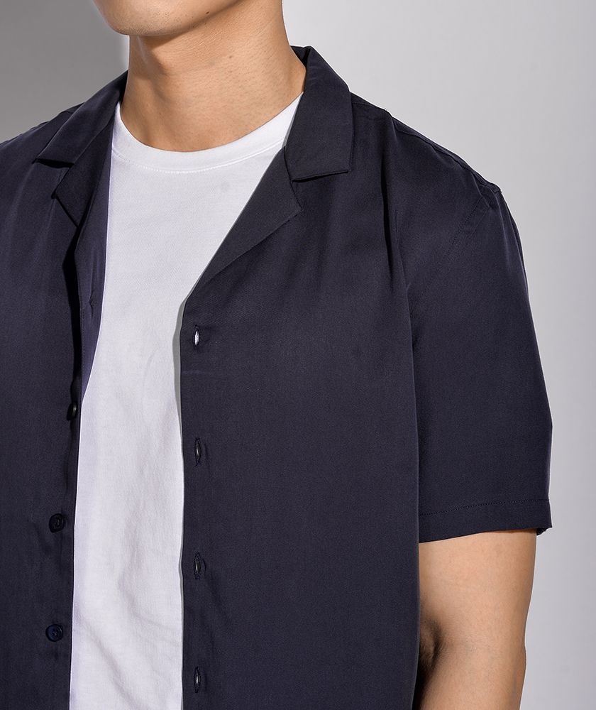 Áo Sơ Mi Nam Tay Ngắn Form Fitted 10S20SHS006