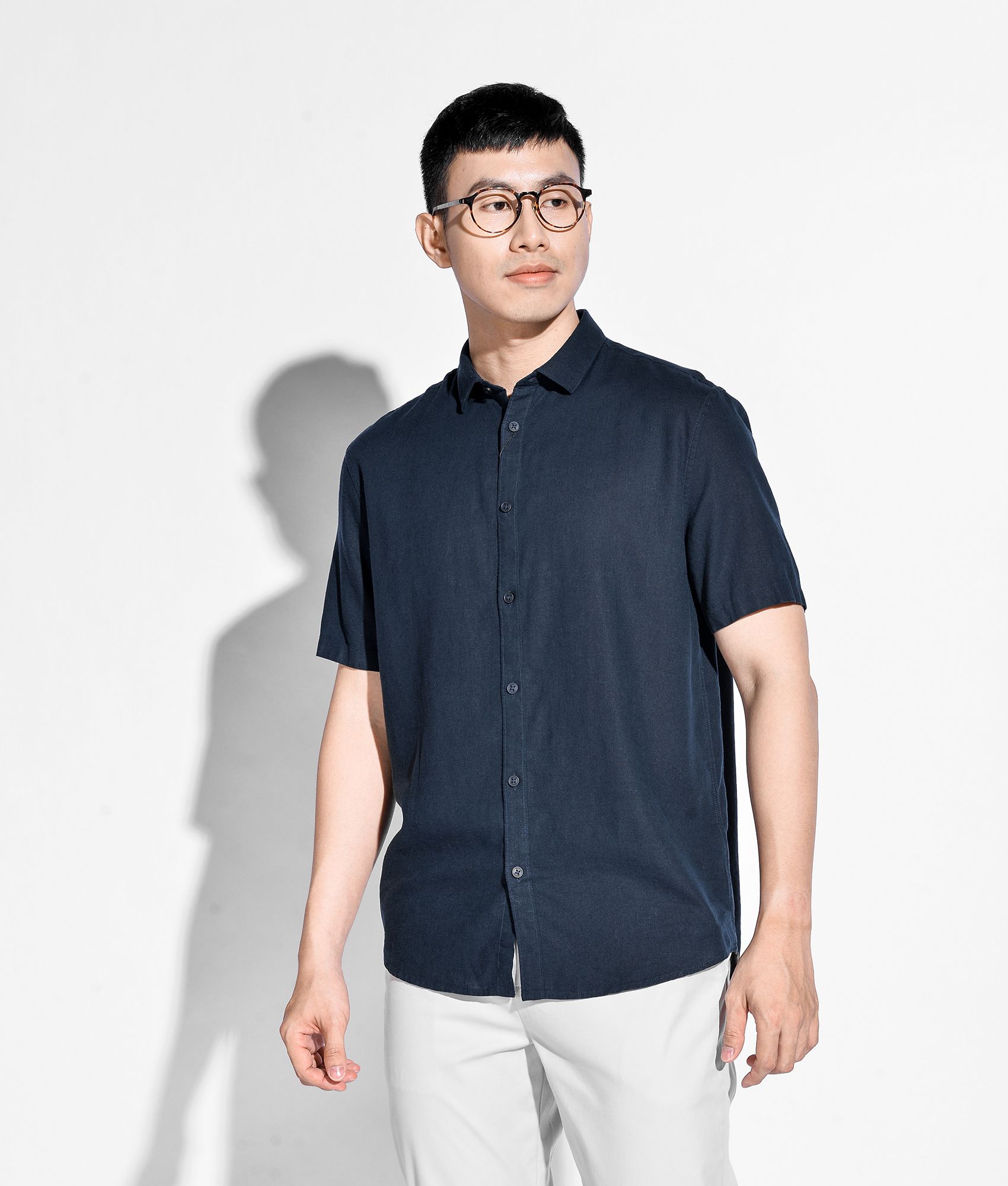 Áo sơ mi linen tay ngắn - 10S20SHS002