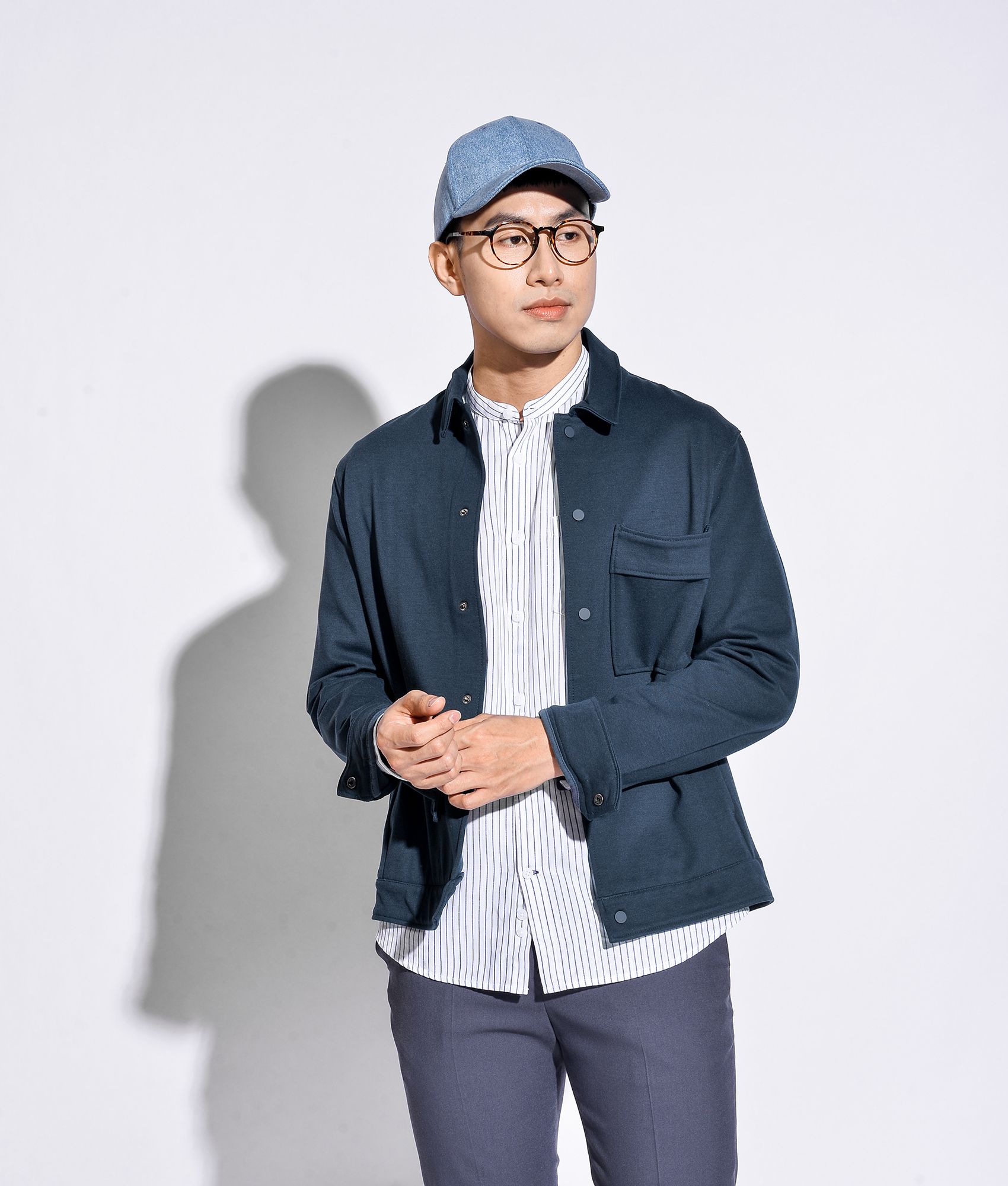 Áo khoác Cotton túi ngực - 10S20JAC001