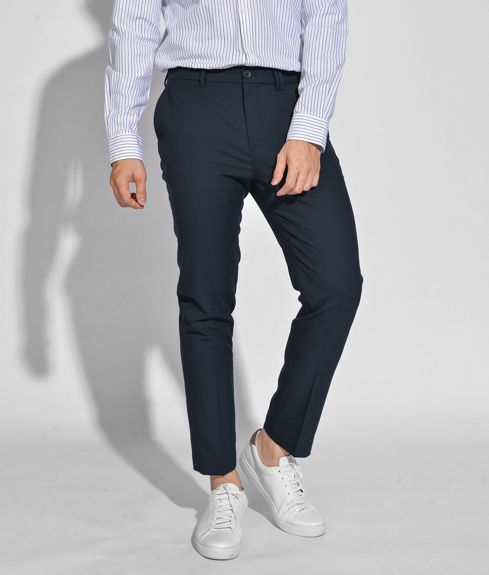 Quần vải rayon form slim crop - 10F20PCA002