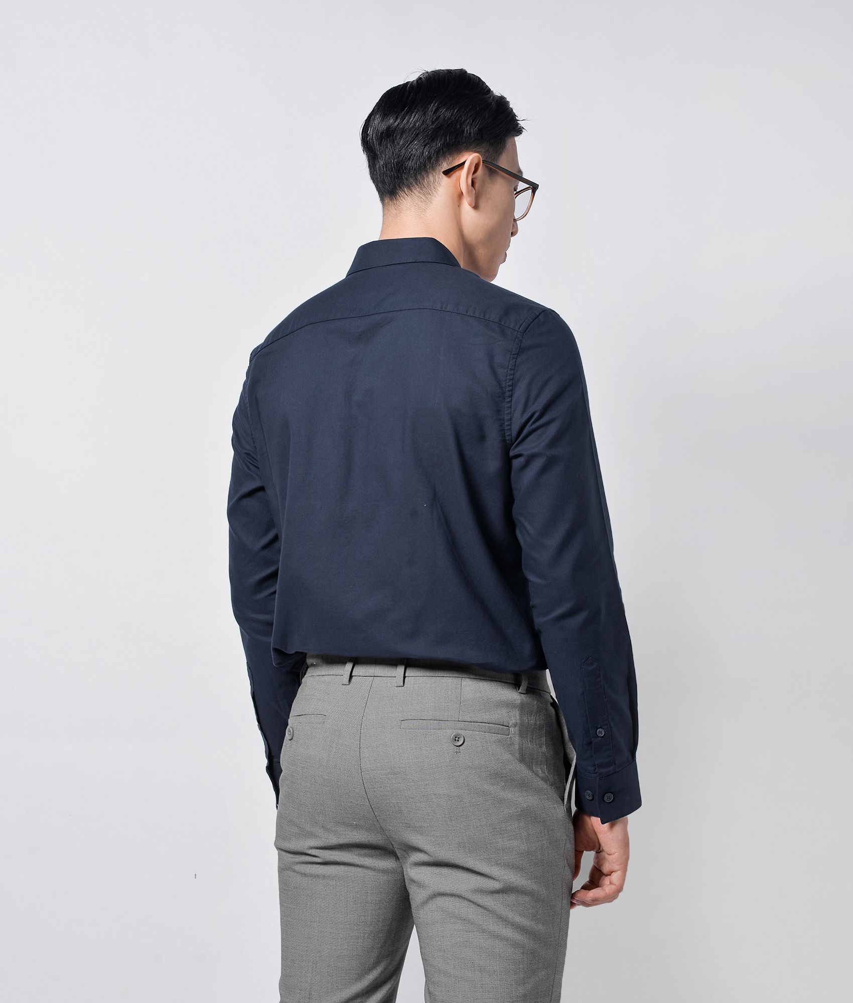 Áo sơ mi tay dài form fitted - 10F20SHL005