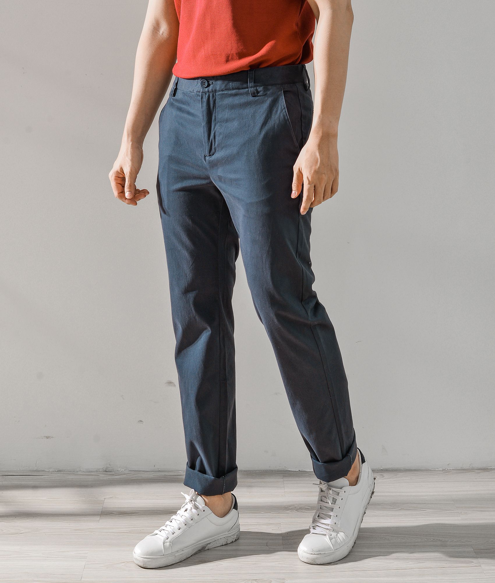 Quần Kaki trơn form slimfit- 10S20PCA001