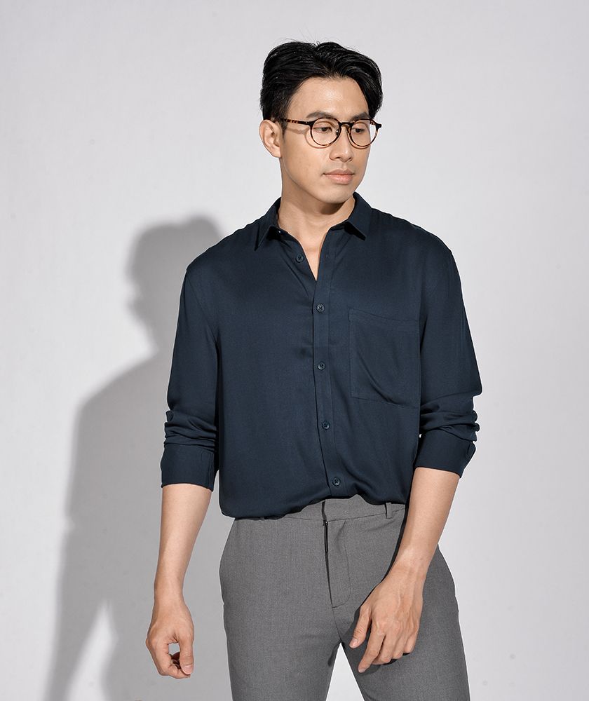 Áo Sơ Mi Nam Dài Tay Form Regular 10S20SHL017