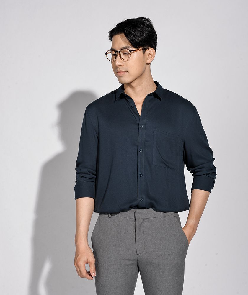 Áo Sơ Mi Nam Dài Tay Form Regular 10S20SHL017