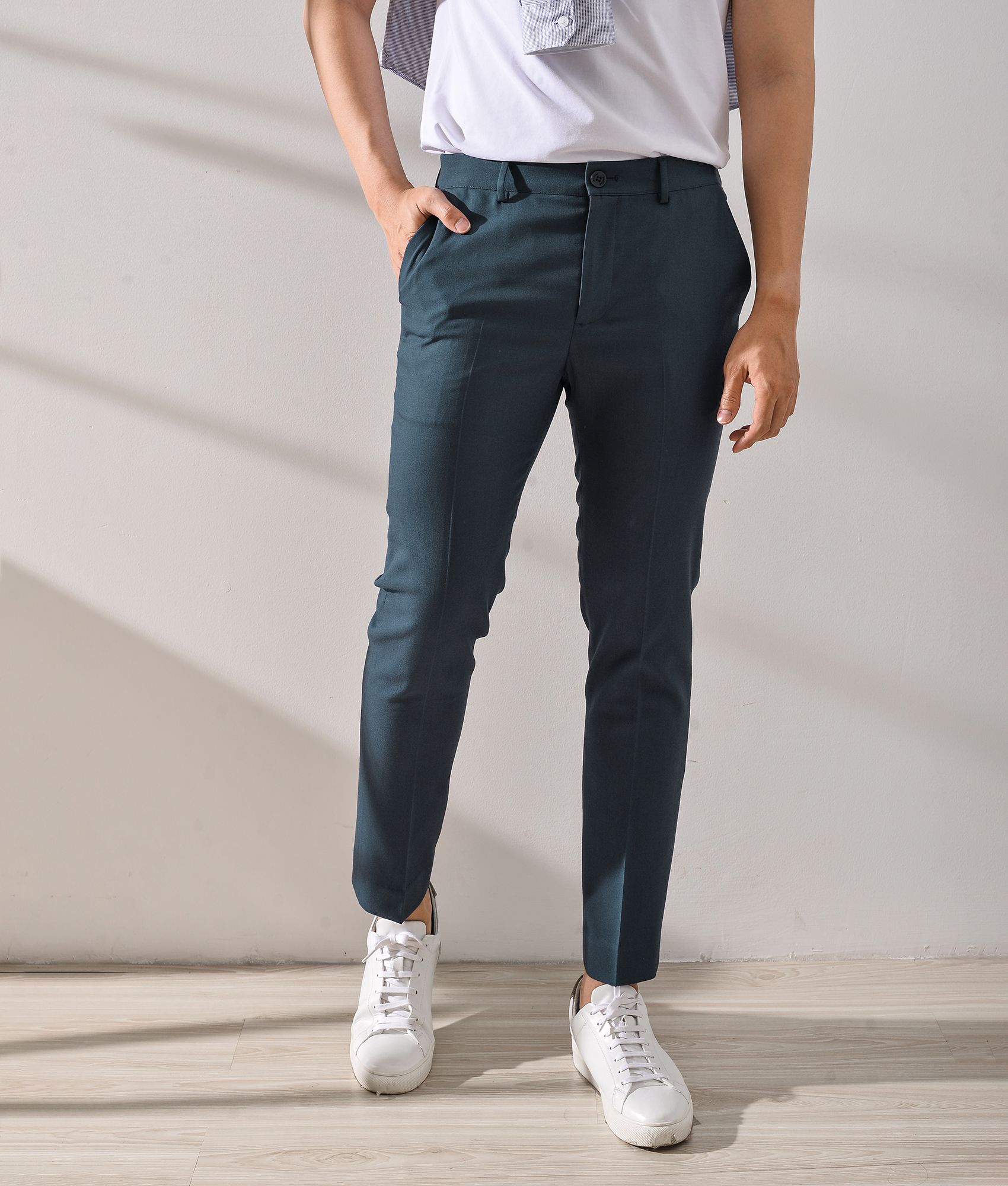 Quần tây trơn lưng thun - 10F20PFO003