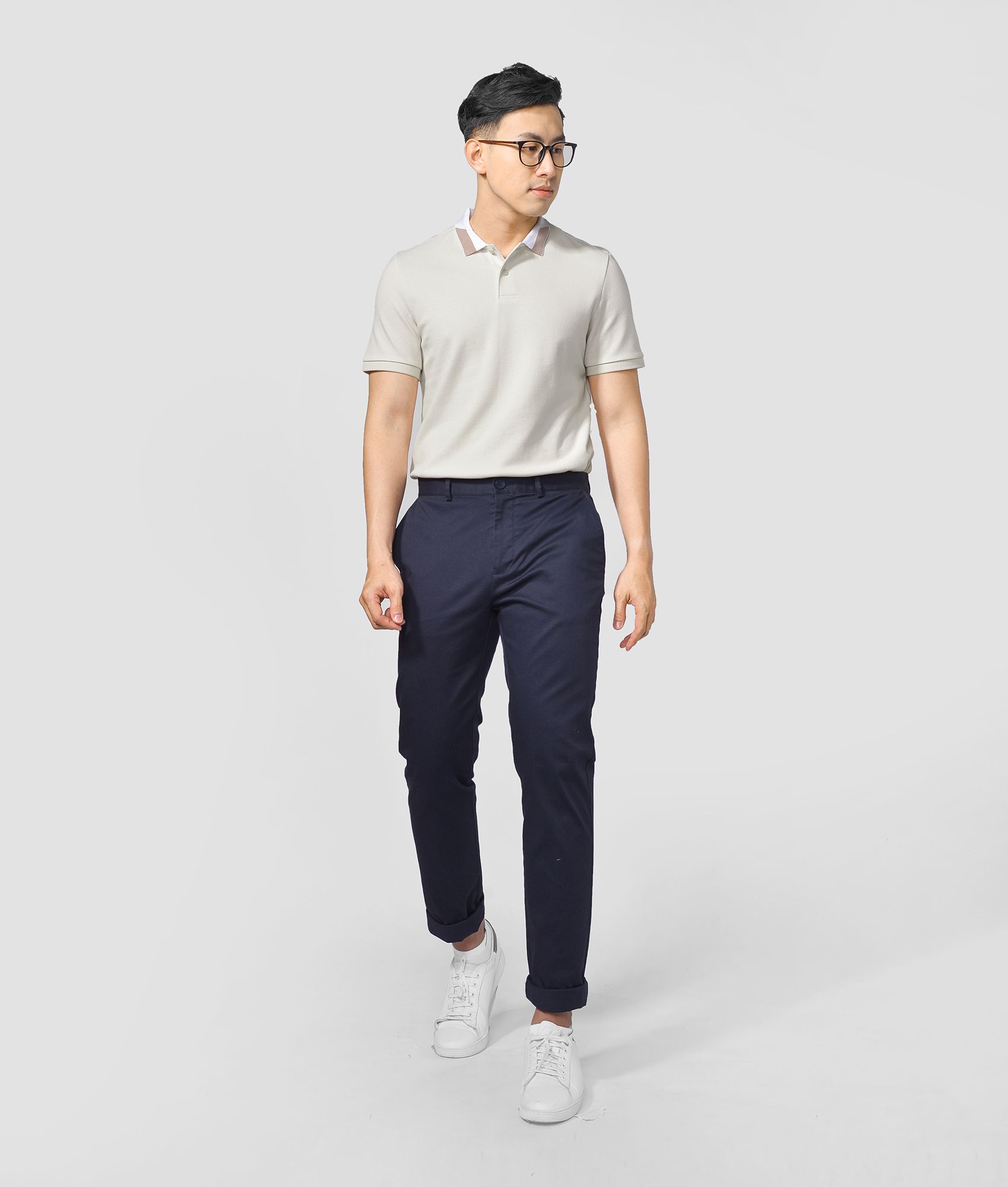 Áo polo nam tay ngắn form fitted - 10F20POL013