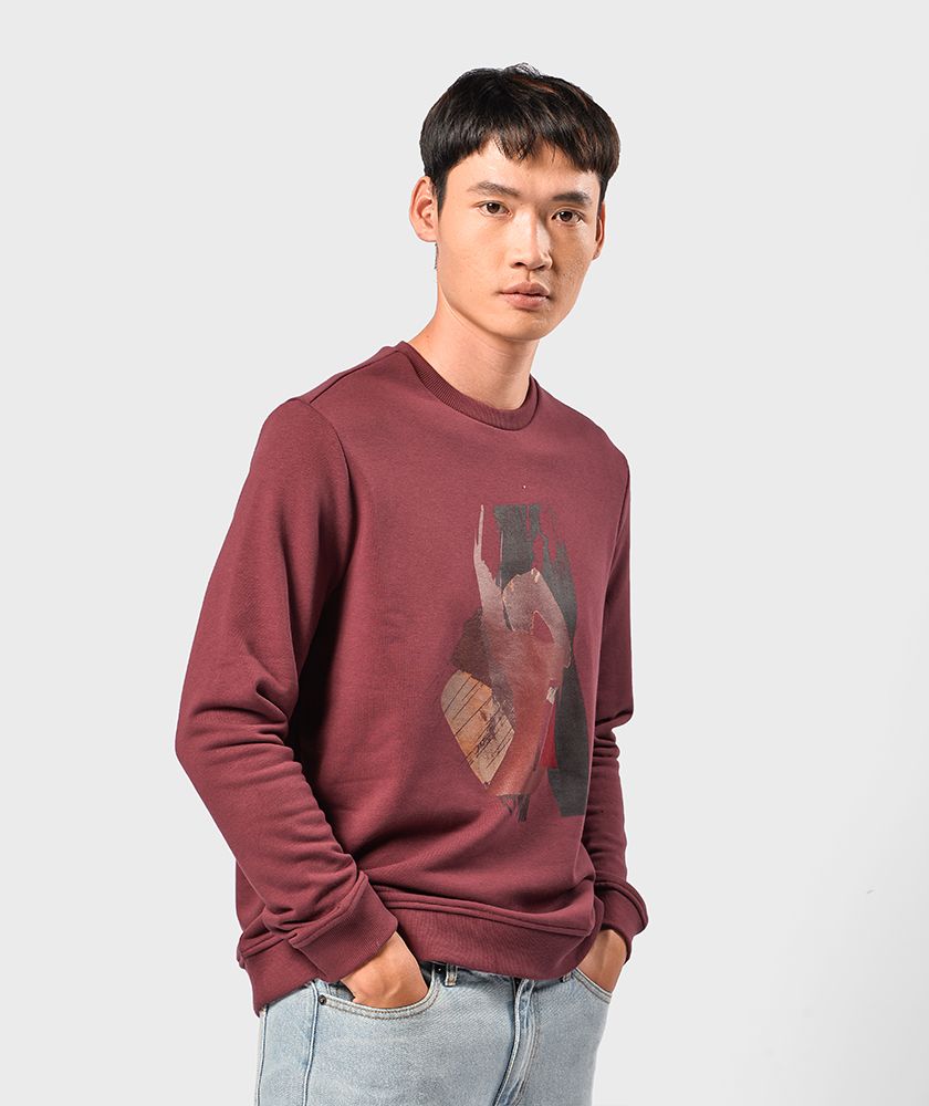 Áo Thun Nam Tay Dài Sweatshirt Regular - AT108307