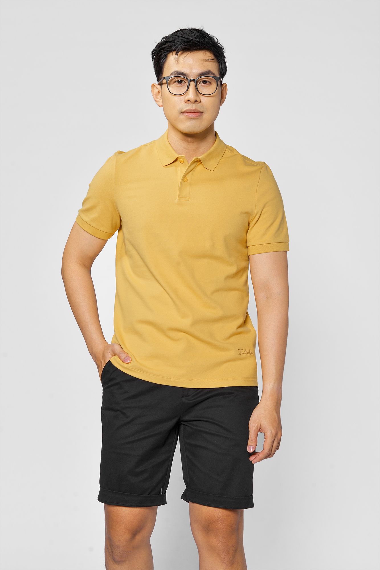 Áo Polo basic thêu form FITTED - 10F20POL027