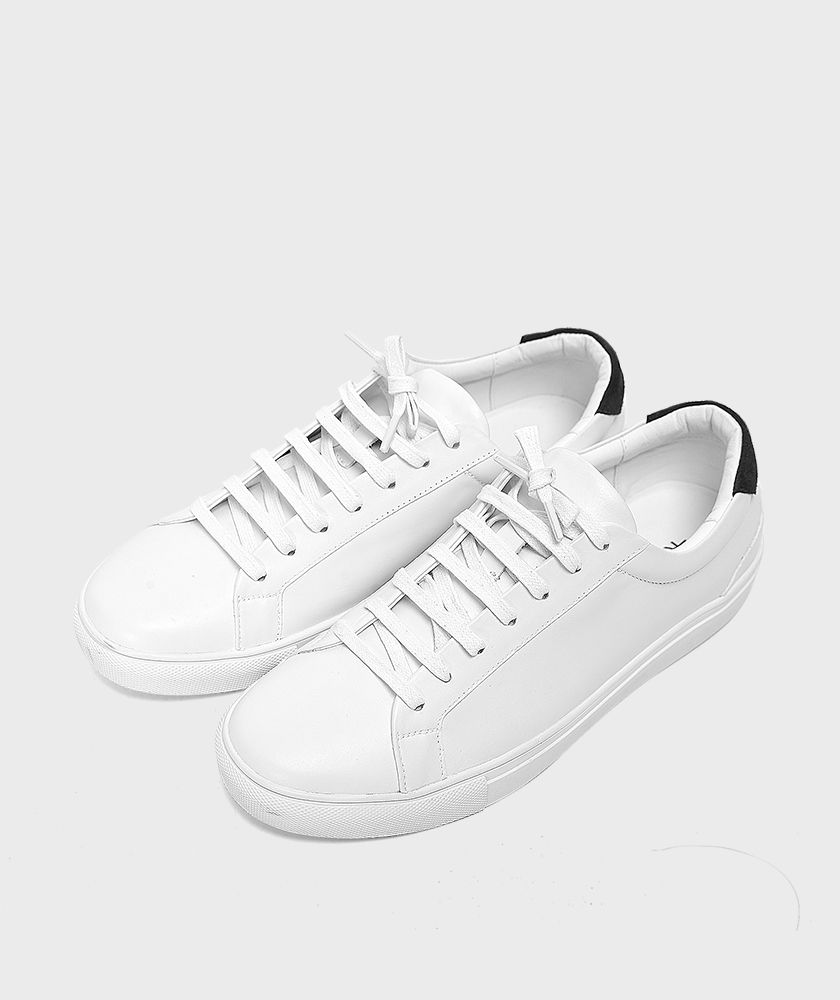 Giày Nam Sneaker Trắng Đáp Đen - GI212024