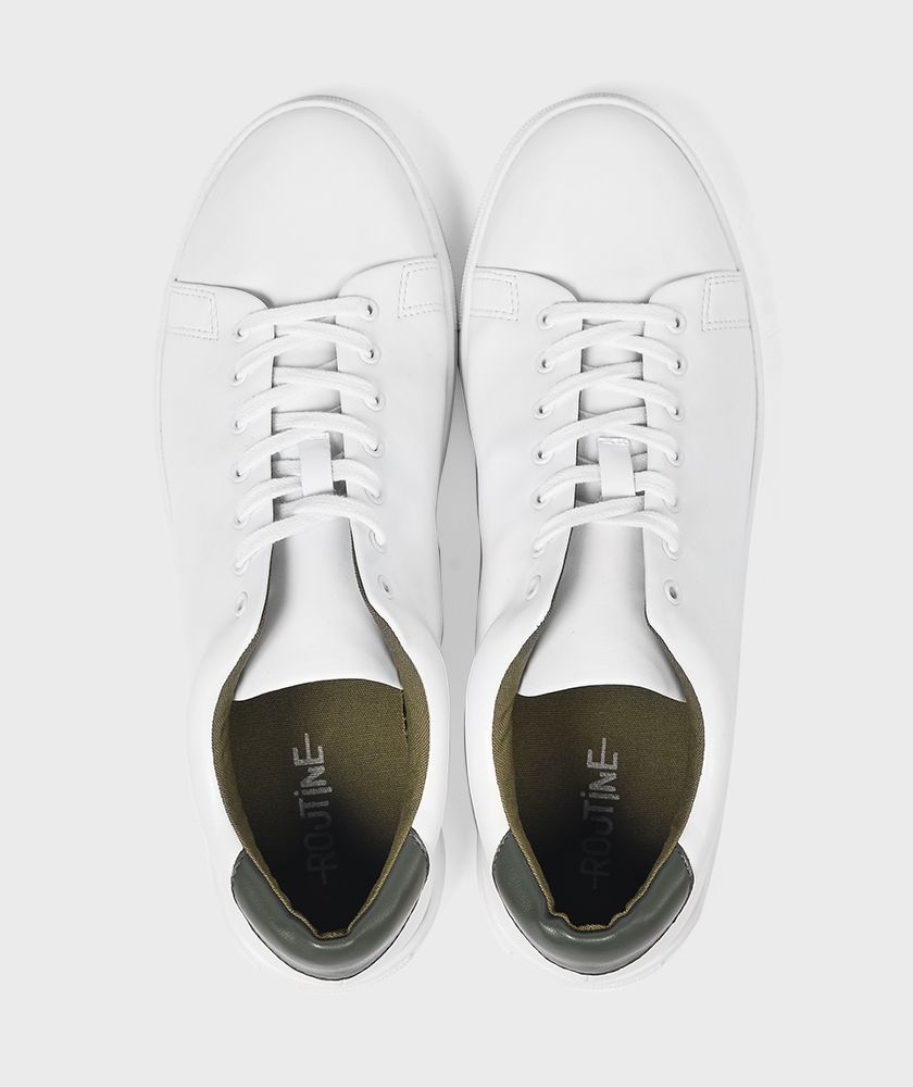 Giày Nam Sneaker Trắng Đáp Xanh - GI212027