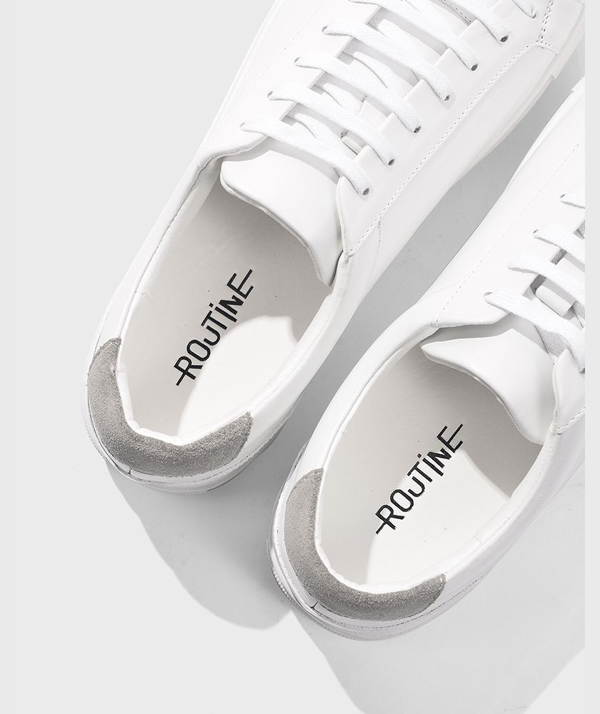 Giày Nam Sneaker Trắng Đáp Xám - GI212029