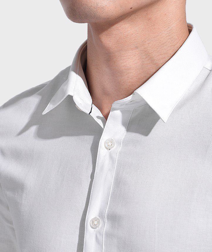Áo Sơ Mi Nam Tay Dài Cotton Chéo To - SM1012