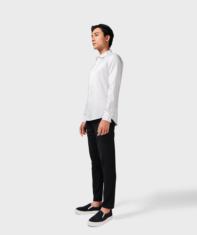 Áo Sơ Mi Nam Tay Dài Form Slim Fit Nẹp Rời - SM10121