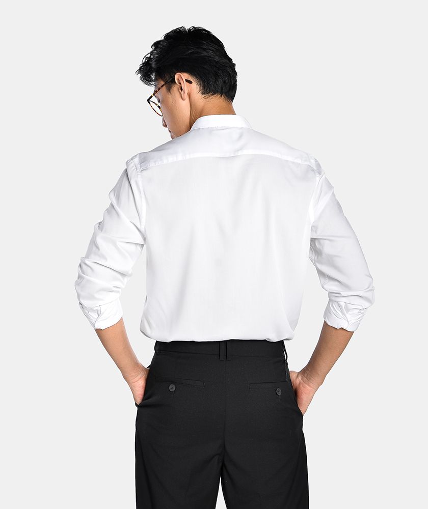 Áo Sơ Mi Nam Tay Dài Modal form fitted SM115100