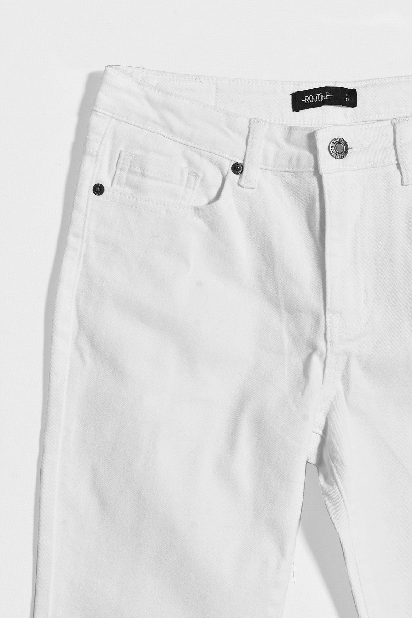 Quần jean trơn form skinny - 10F20DPAW039