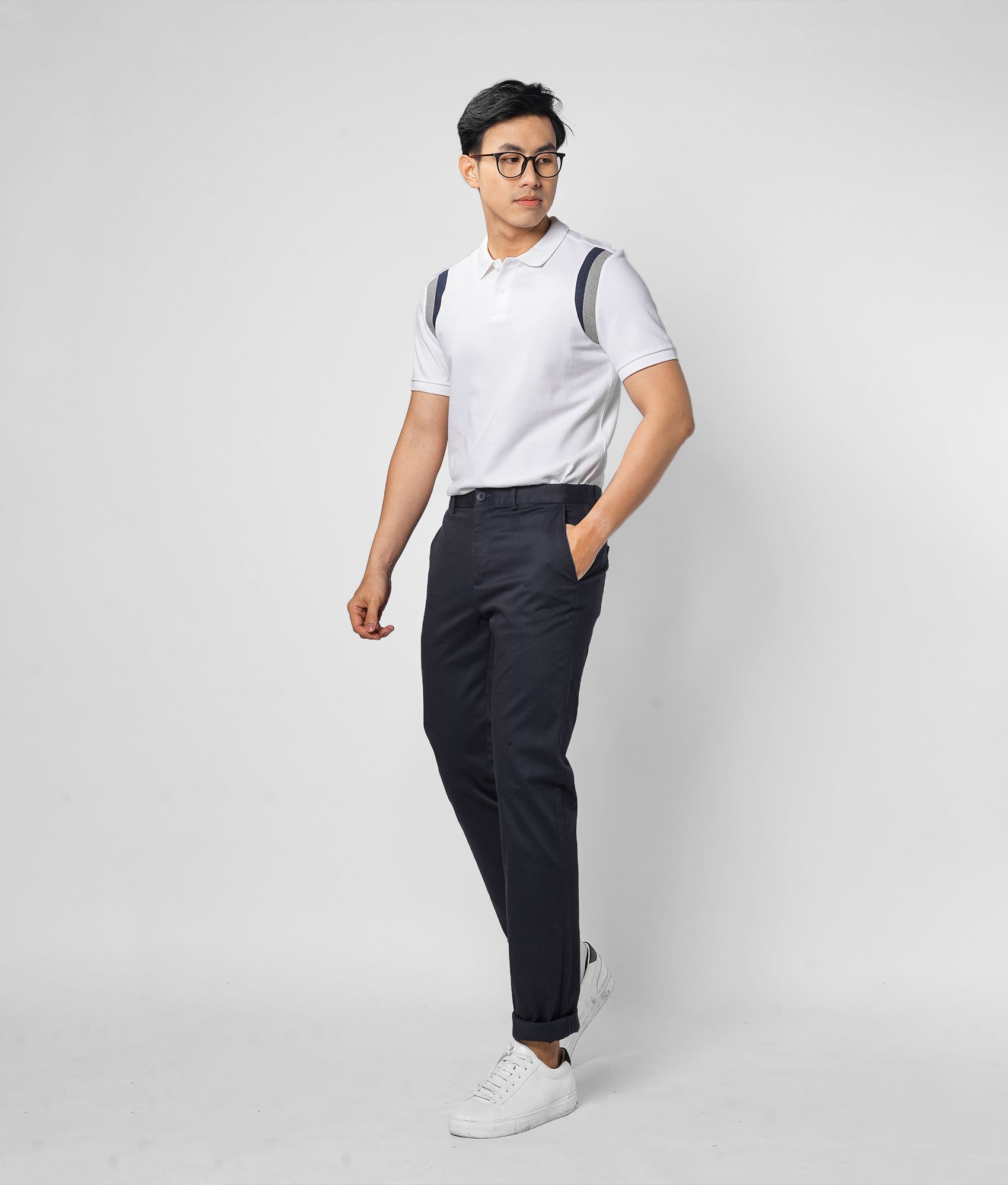 Áo thun polo form fitted - 10F20POL003