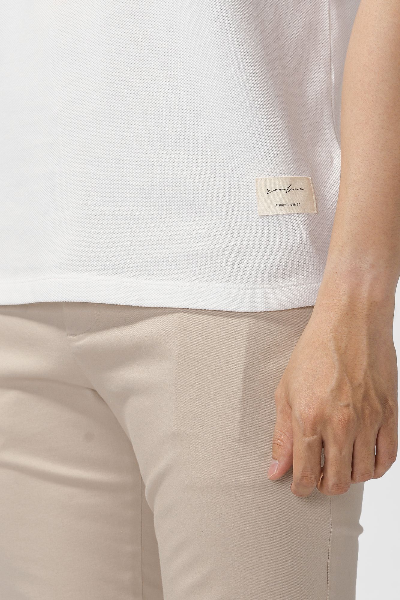 Áo polo nam basic point label form Fitted - 10F20POL026