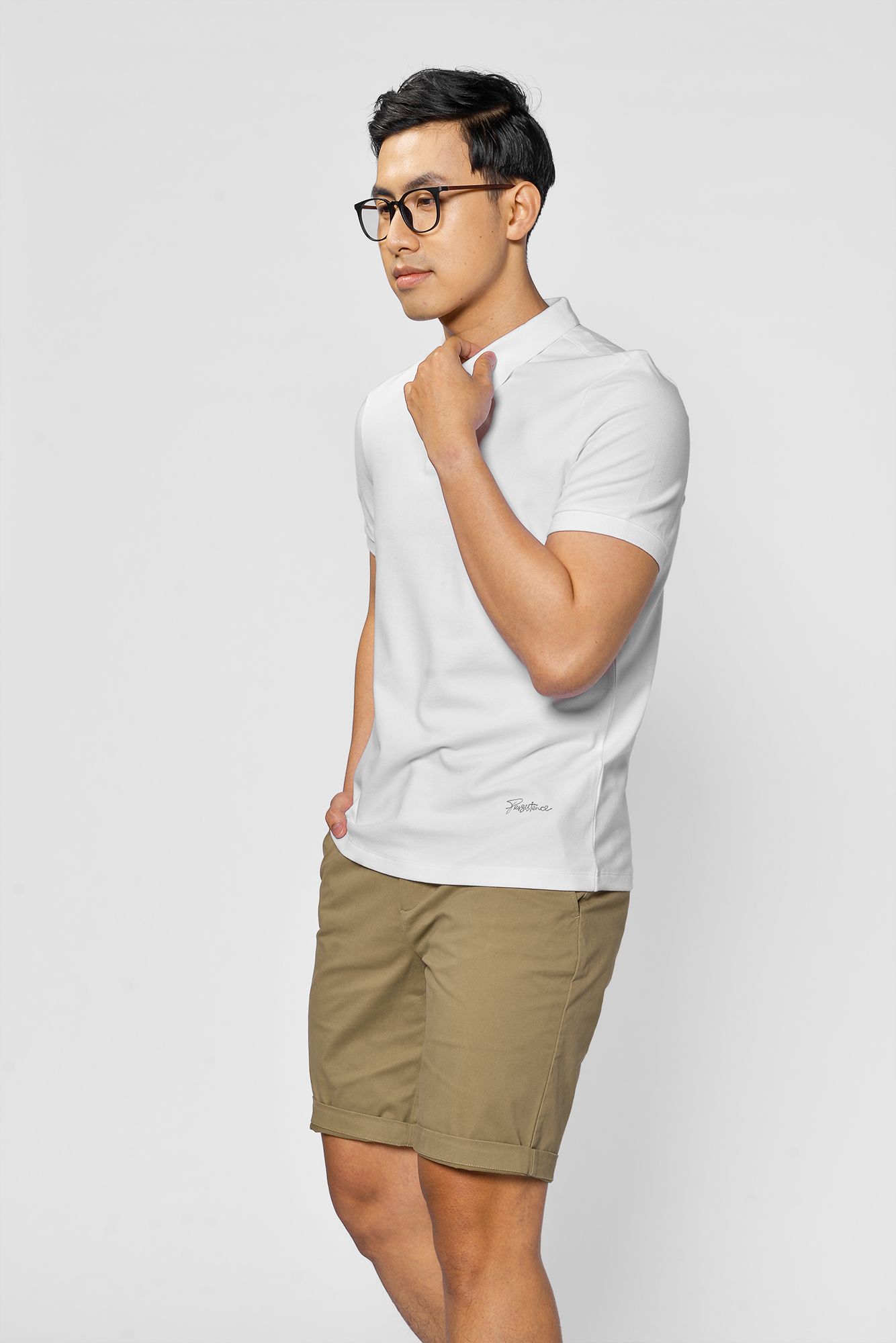 Áo Polo basic thêu form FITTED - 10F20POL027