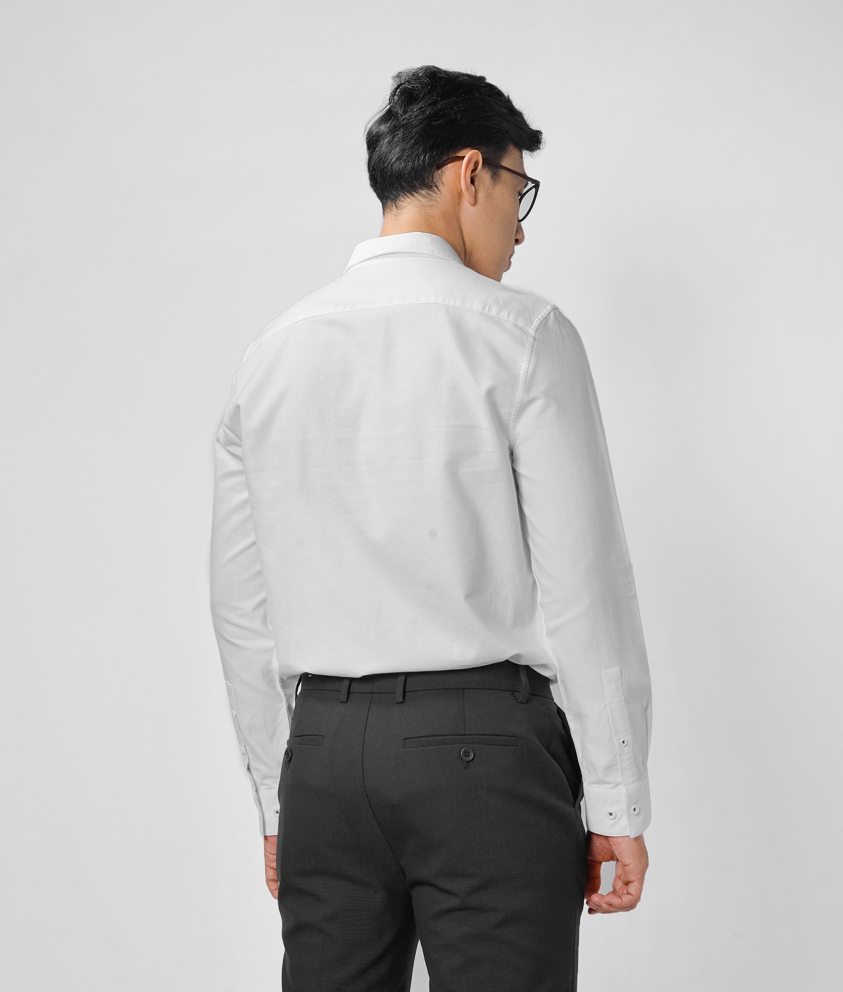 Áo sơ mi nam tay dài brush form fitted - 10F20SHL004