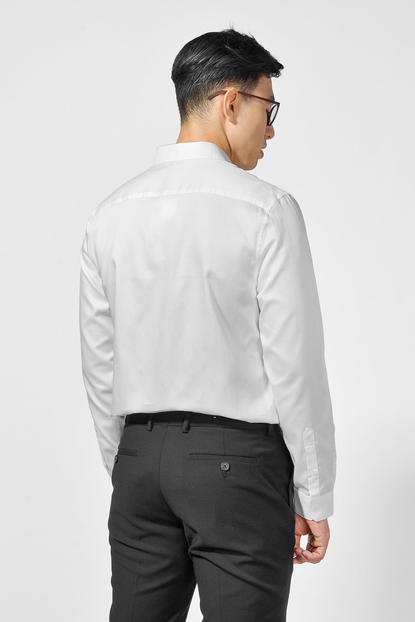 Áo Sơ Mi Nam Dài Tay Cổ Spread Form Fitted - 10F20SHL049
