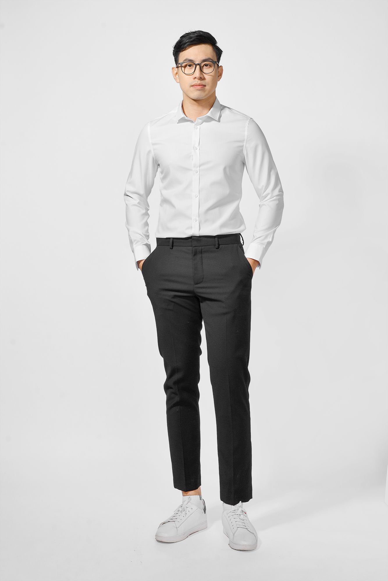 Áo Sơ Mi Nam Tay Dài form Slim fit - 10F20SHL050