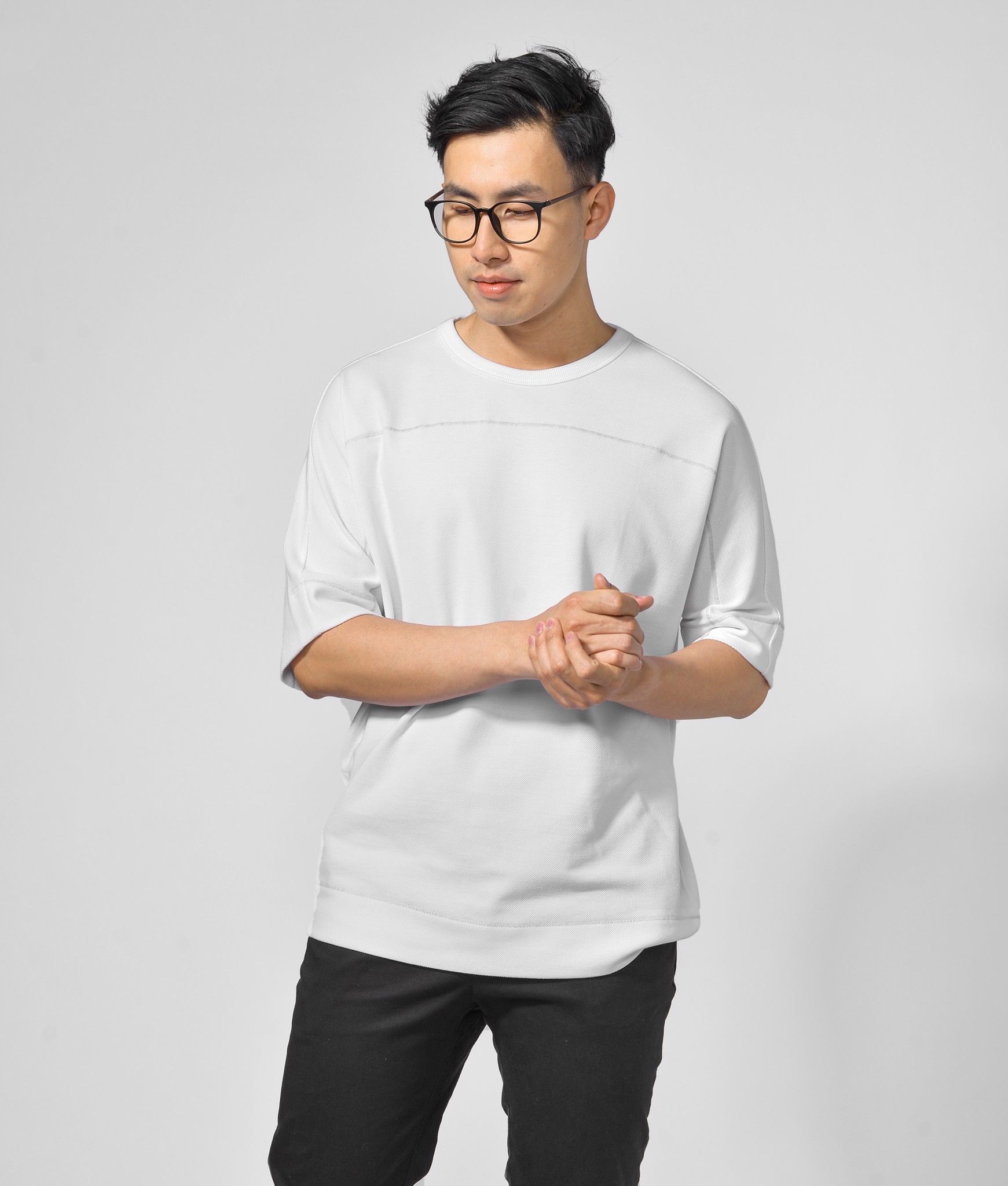 Áo thun nam tay ngắn, rã thân form LOOSE - 10F20TSH022