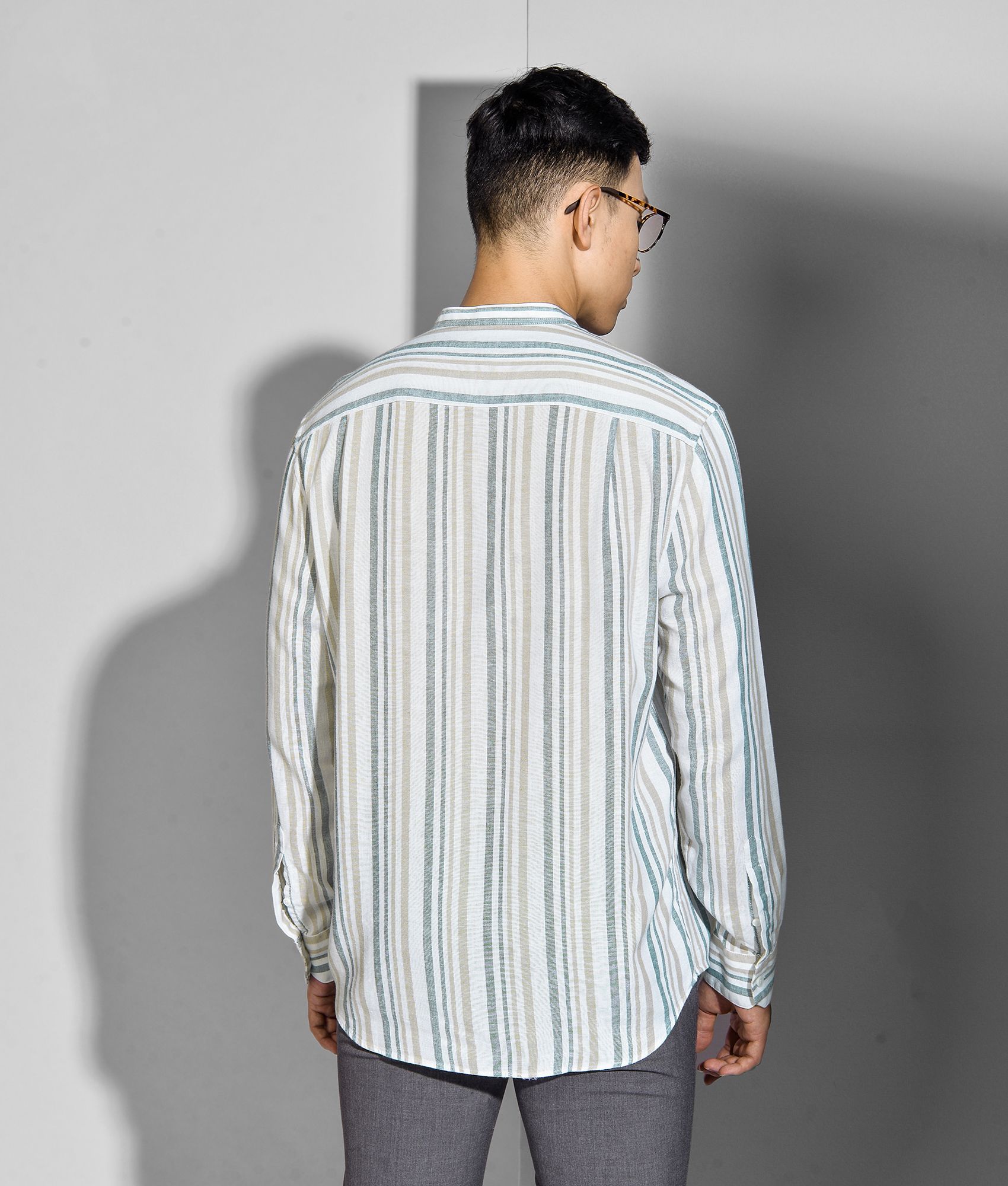 Áo sơ mi tay dài viscose - 10S20SHL013