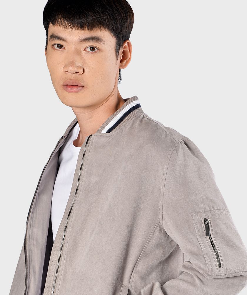 Áo Khoác Nam Boomber Da Lộn - AK107100