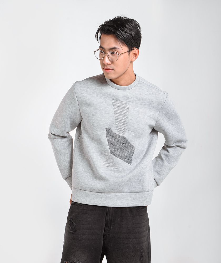Áo Thun Nam Tay Dài Sweatshirt Regular-AT117301