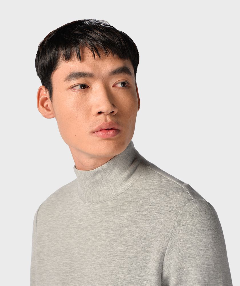 Áo Thun Nam Tay Dài Cổ Lọ - AT119500