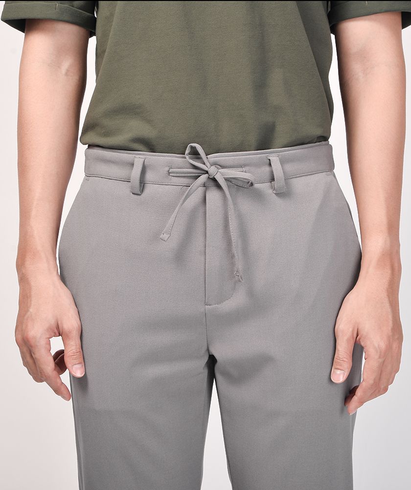 Quần Vải Nam Form Slim Cạp Chun Sau - QV1120