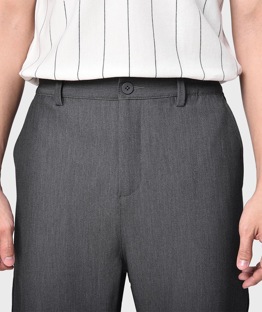 Quần Vải Nam Phối Sườn Form Loose - QV11800