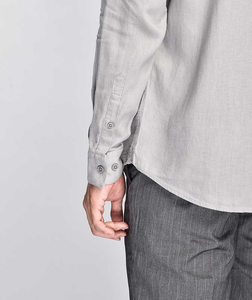 Áo Sơ Mi Nam Tay Dài Linen Nẹp Liền - SM102202