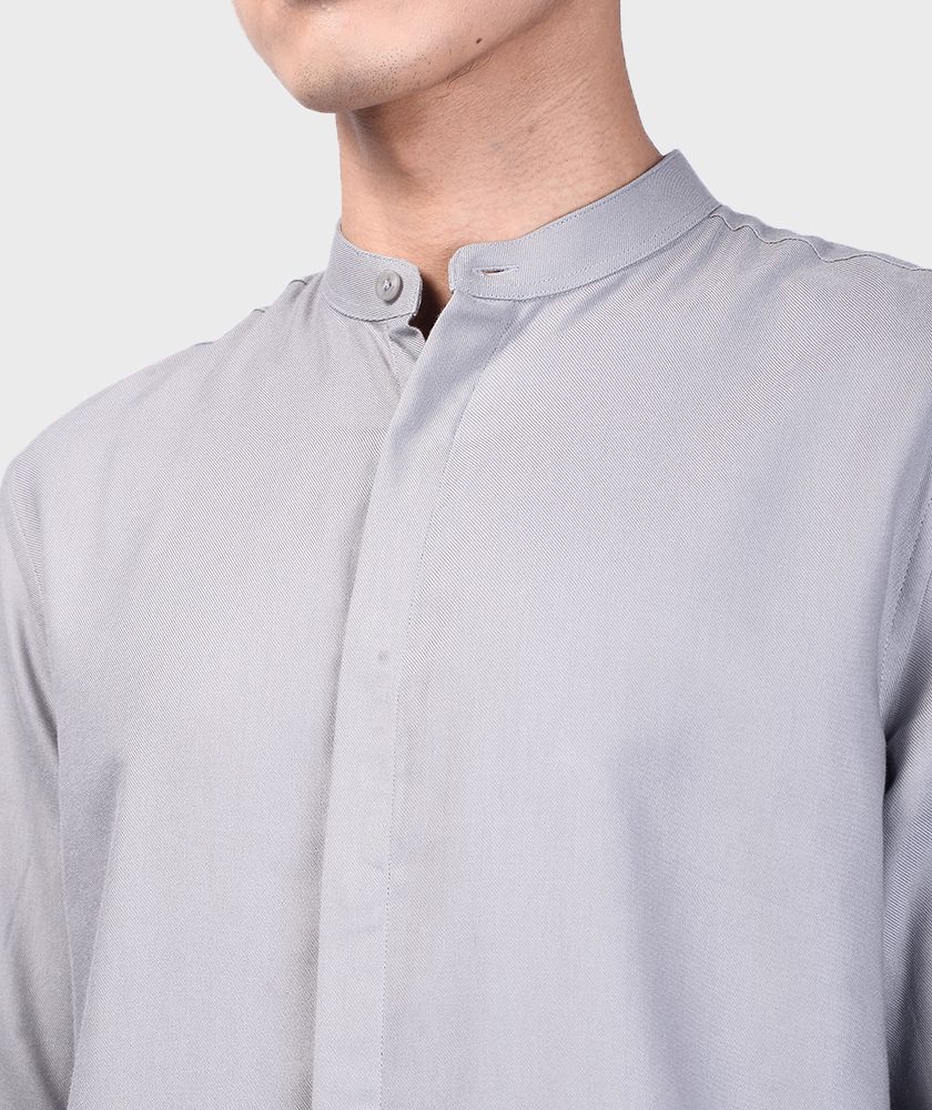 Áo Sơ Mi Nam Tay Dài Modal Flannel Trụ Nẹp Cúc Ẩn - SM115100