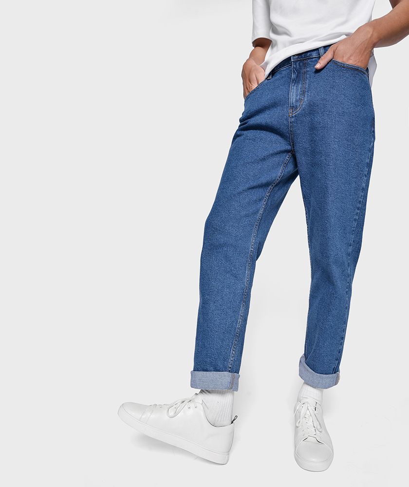 Quần Jean Nam Straight Trơn - QJ113004
