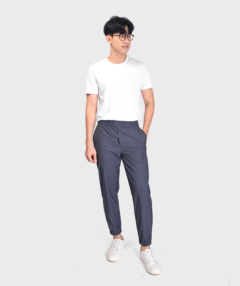 Quần Vải Nam Jogger Dây Rút Cạp Chun - QV11400