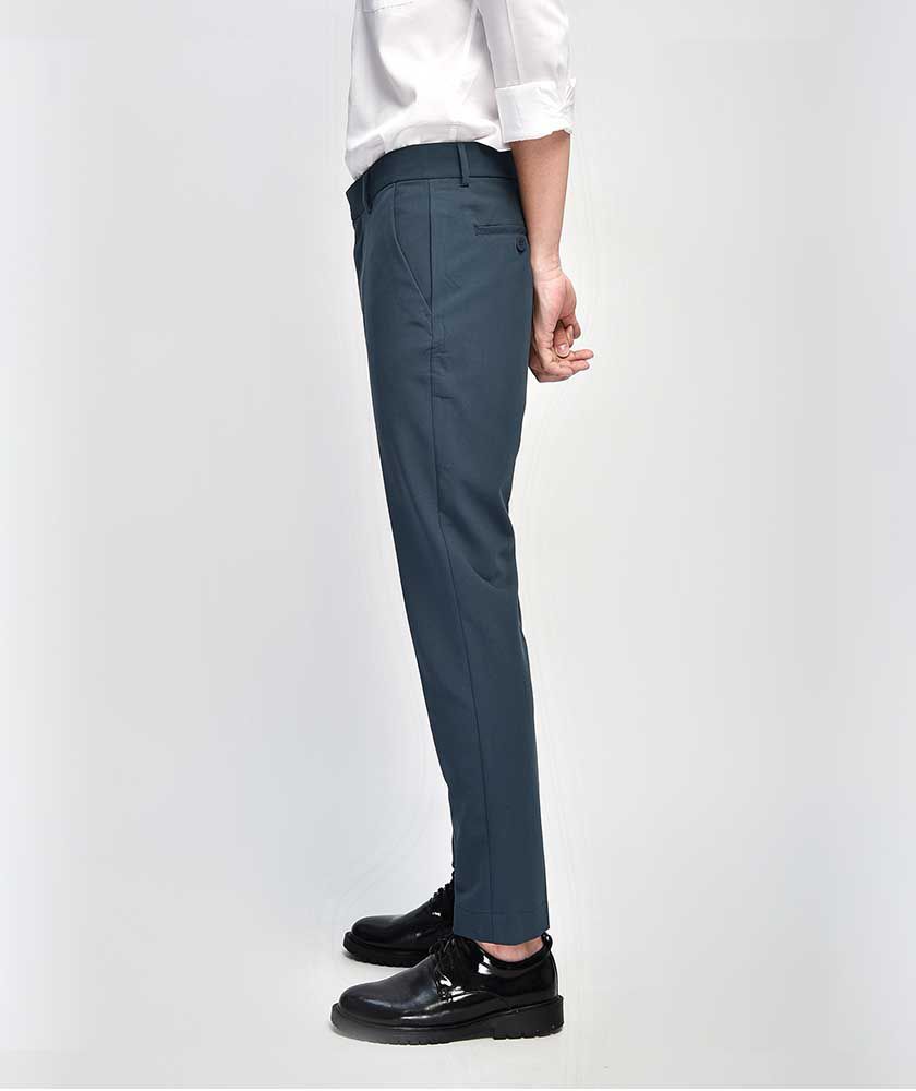 Quần Vải Nam Form Slim Cropped - QV22500