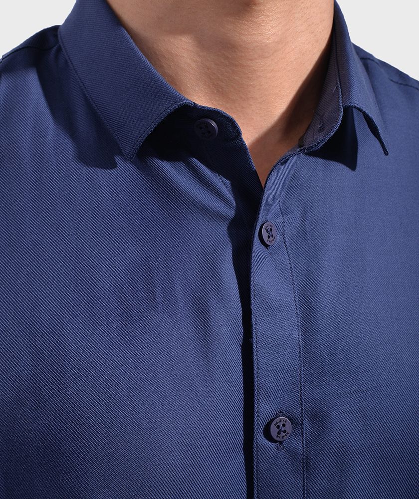 Áo Sơ Mi Nam Tay Dài Cotton Chéo To - Nẹp Rời - SM10121
