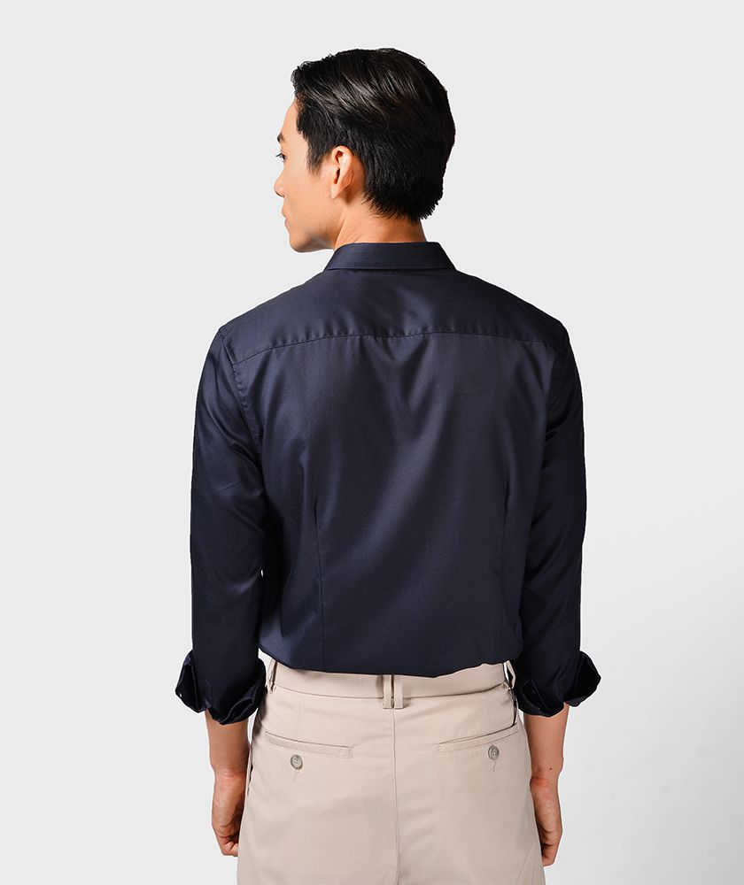Áo Sơ Mi Nam Tay Dài Form Slim Fit Nẹp Rời - SM10121