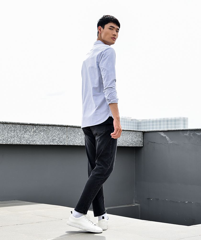 Áo Sơ Mi Nam Tay Dài Oxford - SM1032087