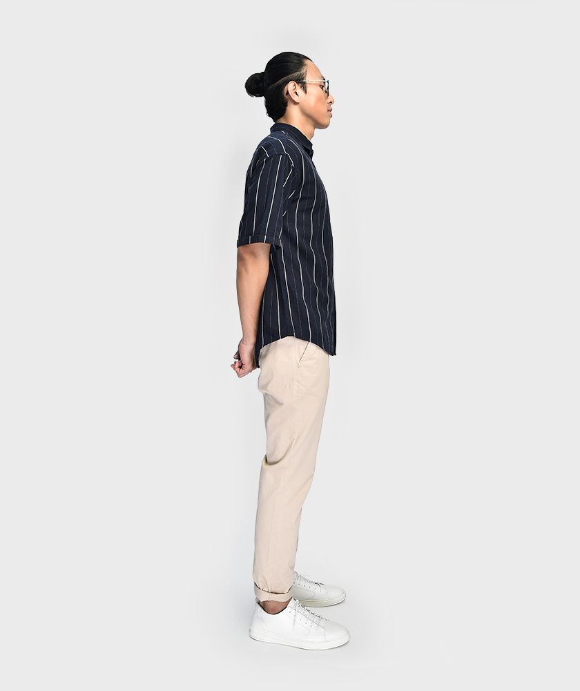 Áo Sơ Mi Nam Tay Ngắn 1 Túi Ngực Nẹp Rời - SM220200