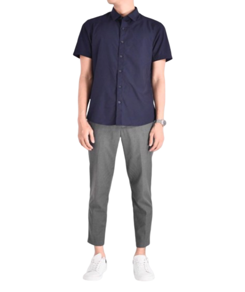 Áo Sơ Mi Nam Tay Ngắn - vải bamboo - SM216200