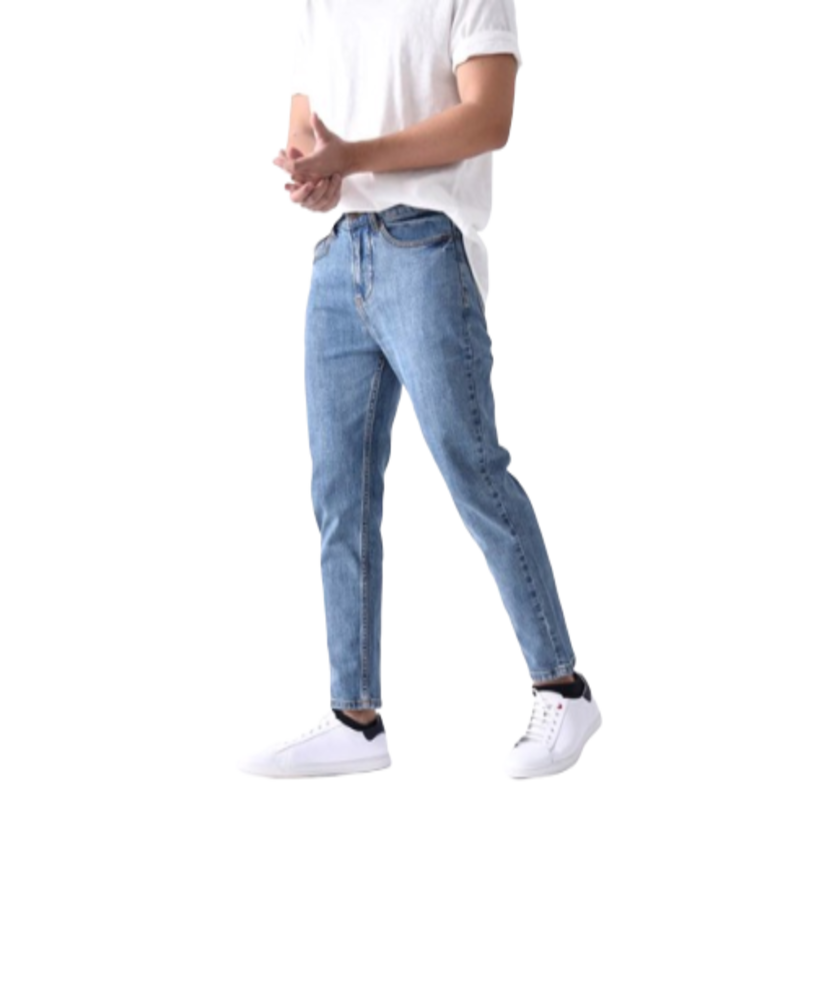 Quần Jean Nam co giãn form Slim Carrot - QJ126001