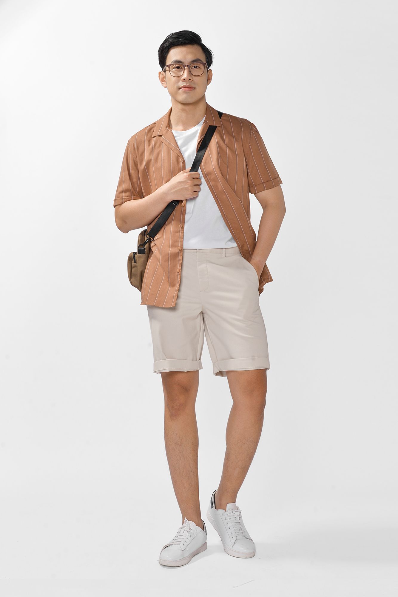 Quần short nam form STRAIGHT - 10F20PSH007