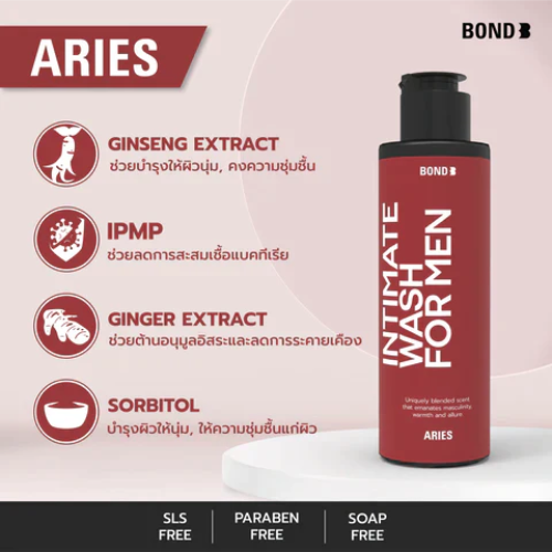 Gel Vệ Sinh Bond Intimate Wash For Men Aries 130ML