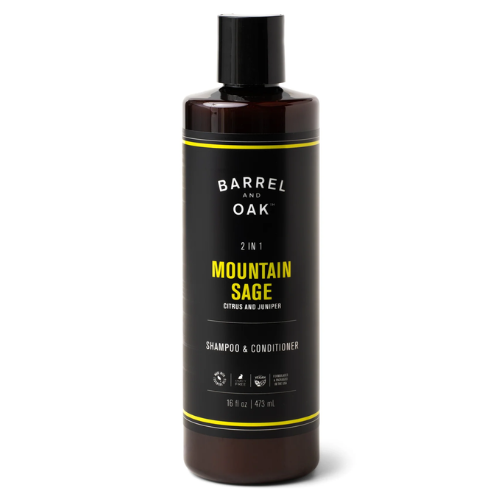 Dầu Gội Đầu 2 In 1 Barrel & Oak Mountain Sage 473ML (Dầu Gội Xả)