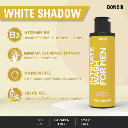 Gel Vệ Sinh Bond Intimate Wash For Men White Shadow 130ML