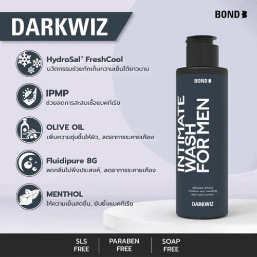  Gel Vệ Sinh Bond Intimate Wash For Men Darkwiz 130ML 