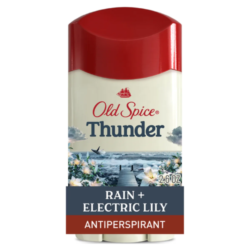 Lăn Khử Mùi Old Spice Inspired By Nature Collection Thunder Scent Of Rain + Electric Lily 73Gr (Sáp Trắng)