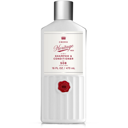 Dầu Gội Xả 2 In 1 Cremo Heritage Red Collection Spiced Amber 473ML